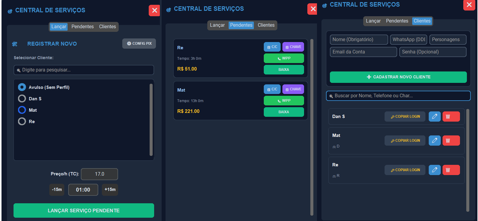 Gestão de Clientes